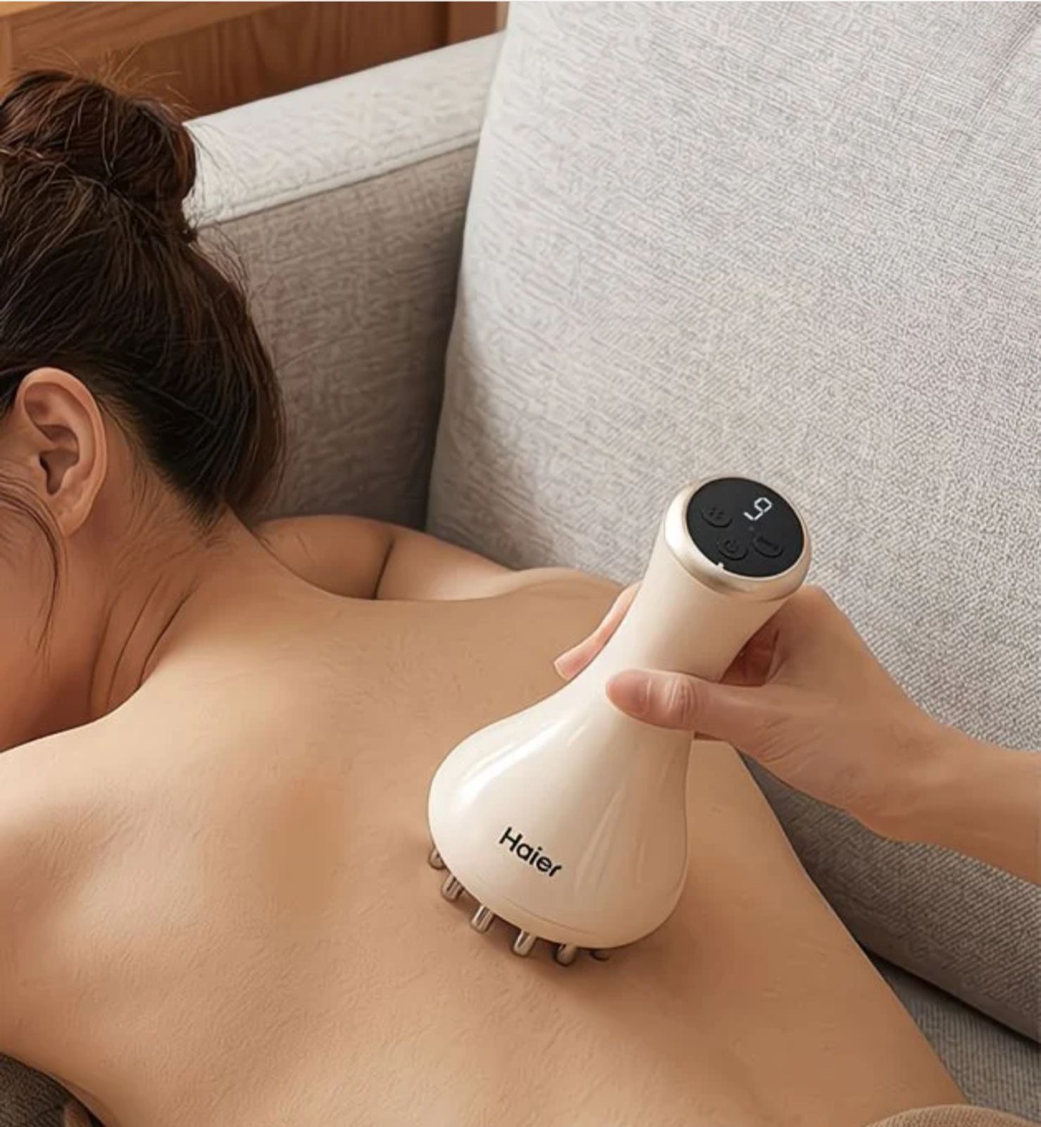 electric massager, microcurrent abdominal massager, hot compress and massage, abdominal massager and guasha