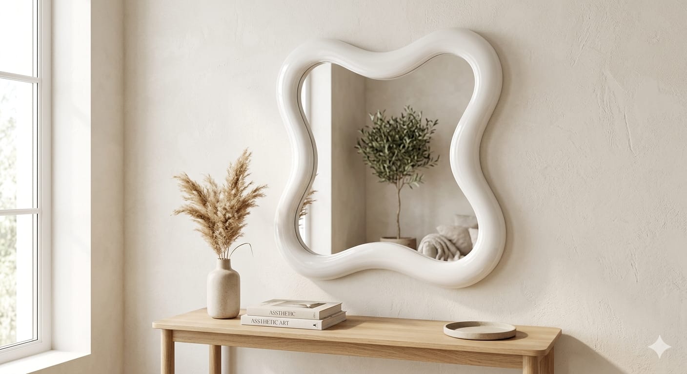 HOMEIFY Cermin Dinding Gelombang "Serenity"